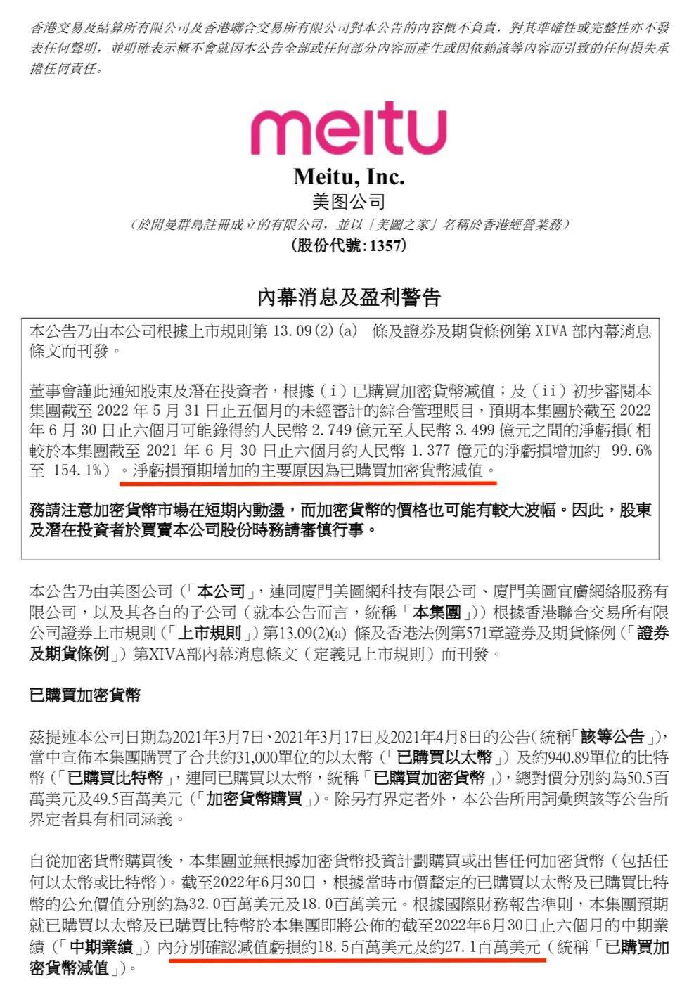 美图“炒币”<strong></p>
<p>交易所炒币</strong>，浮亏3亿