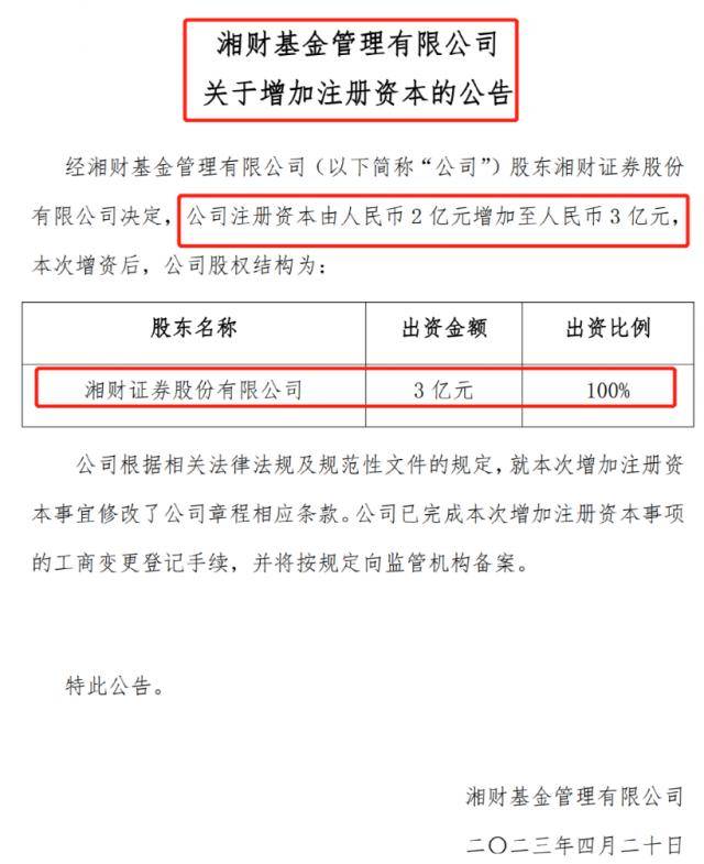 1个亿<strong></p>
<p>基金公司</strong>！又有基金公司被大举增资