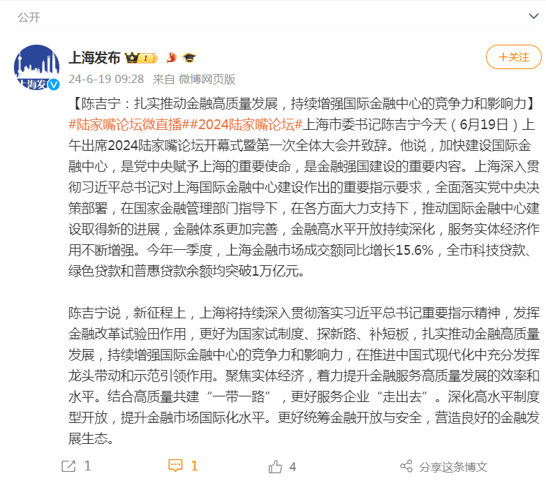 上海重磅<strong></p>
<p>上海货币交易中心</strong>！国际货币基金组织上海区域中心正式启动！陈吉宁：扎实推动金融高质量发展