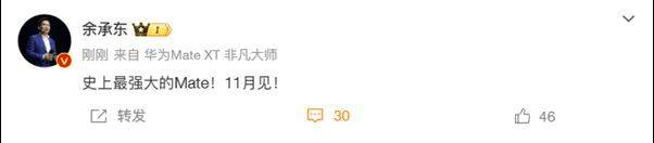 华为Mate 70系列即将发布<strong></p>
<p>债券回购交易案例</strong>，余承东称其为“史上最强大的Mate”