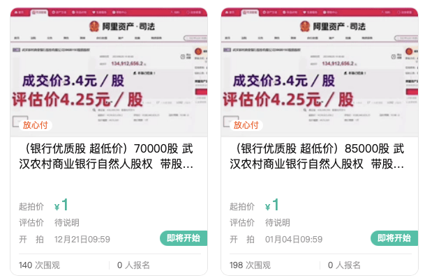 武汉农商行8万股1元起拍：真实性成疑<strong></p>
<p>binance哪里下载</strong>，内部人加价，外部人难捡漏？