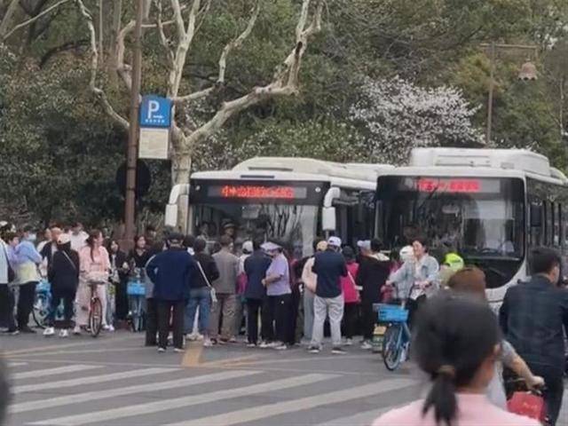 游客成队在杭州雷峰塔外堵路拦公交<strong></p>
<p>原油石油</strong>，当地正实施交通管制，公交集团：已处置