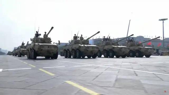 100式坦克<strong></p>
<p>聚查</strong>？红旗-29？东风-61？九三阅兵都有哪些亮点？