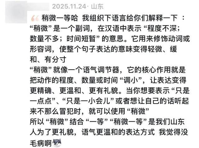 “稍微一等”冲上热搜<strong></p>
<p>虚拟币算力在算什么</strong>!山东人集体懵圈:竟然是病句?没有问题啊我觉得